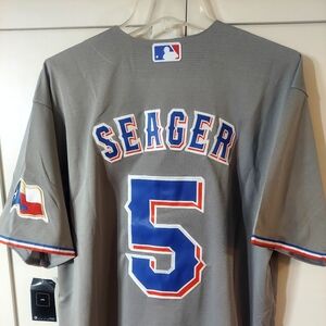 Corey Seager Texas Rangers Gray Stitched Jersey. NWT and Ships Same Day